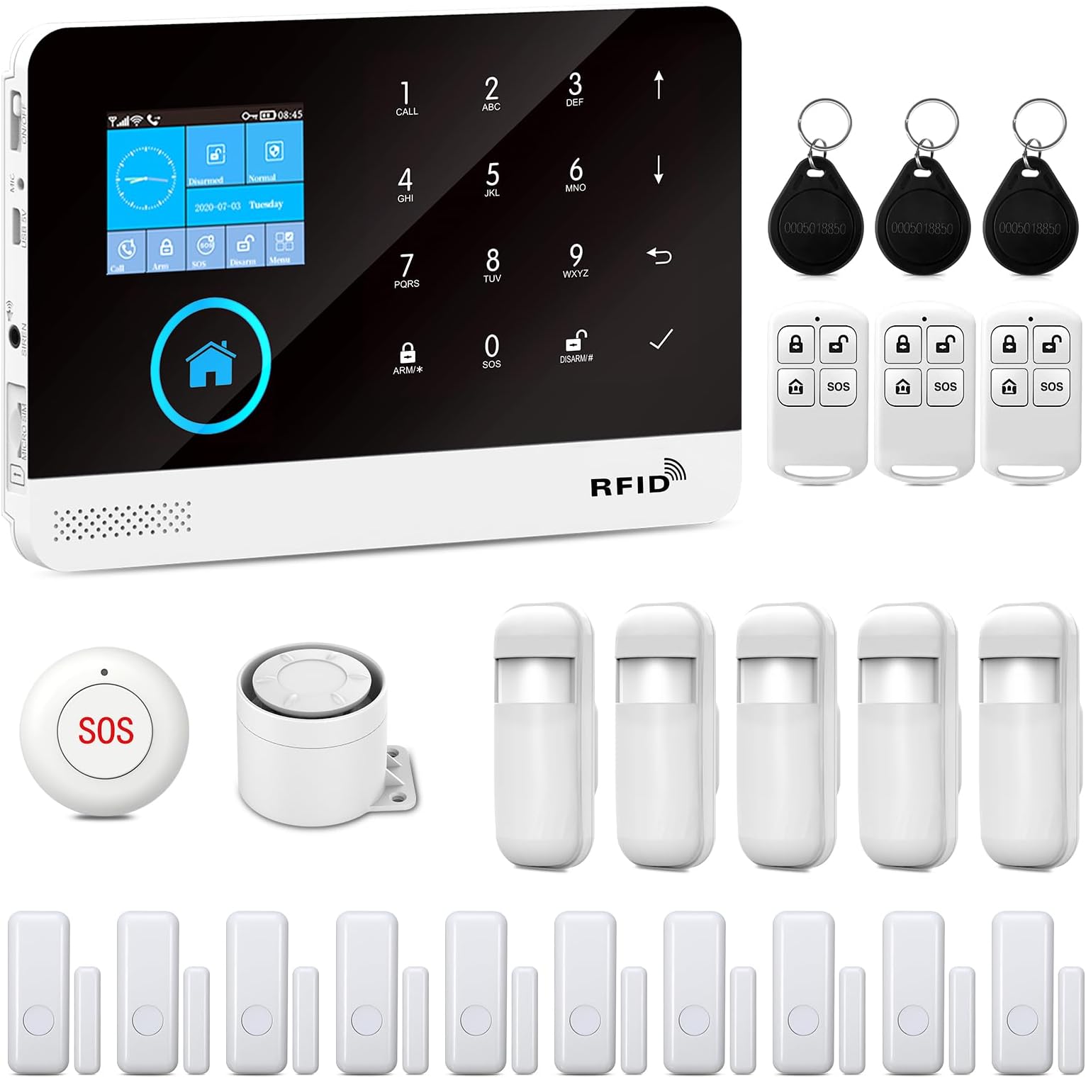 Kit alarma WiFi+GSM 24 piezas